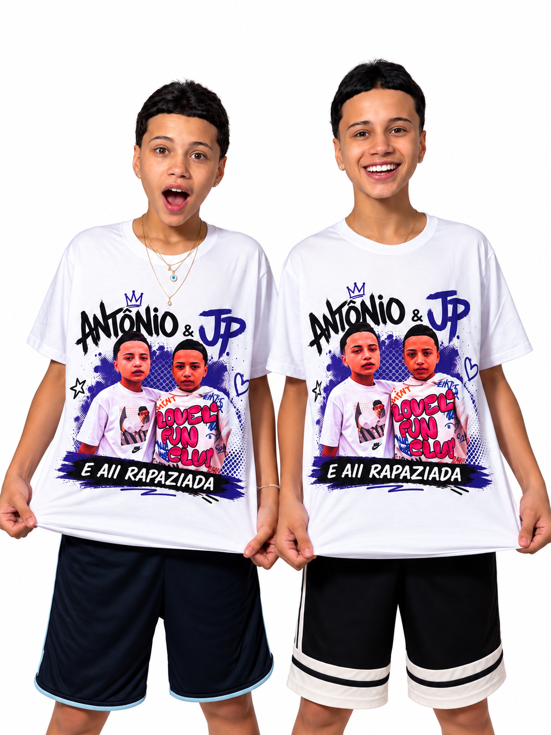 Camisa Antônio e JP